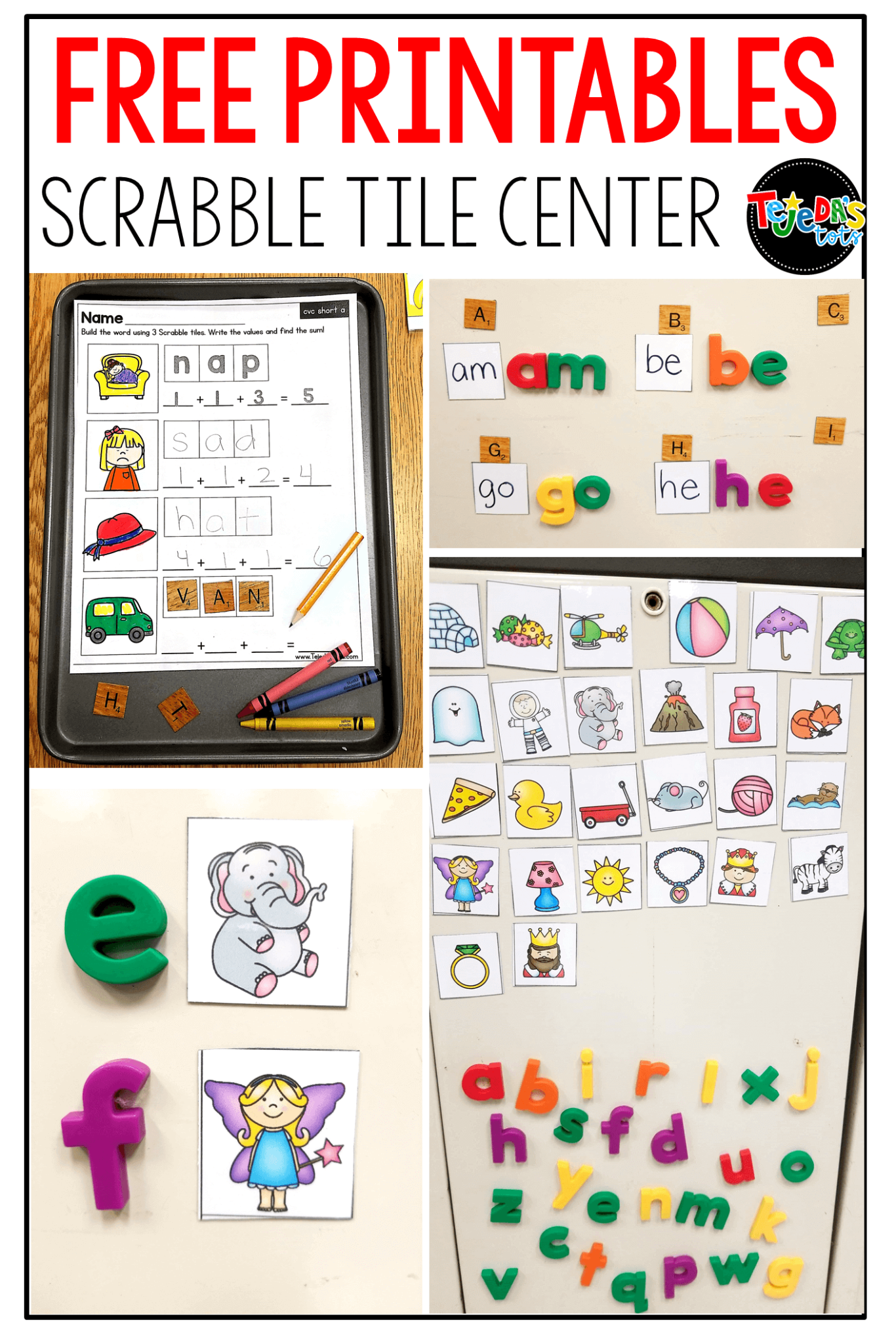 Scrabble Magnetic Letters: Easy Ideas for a Word Work Center