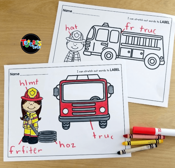 Labeling for Emergent Writers: Yearlong Bundle