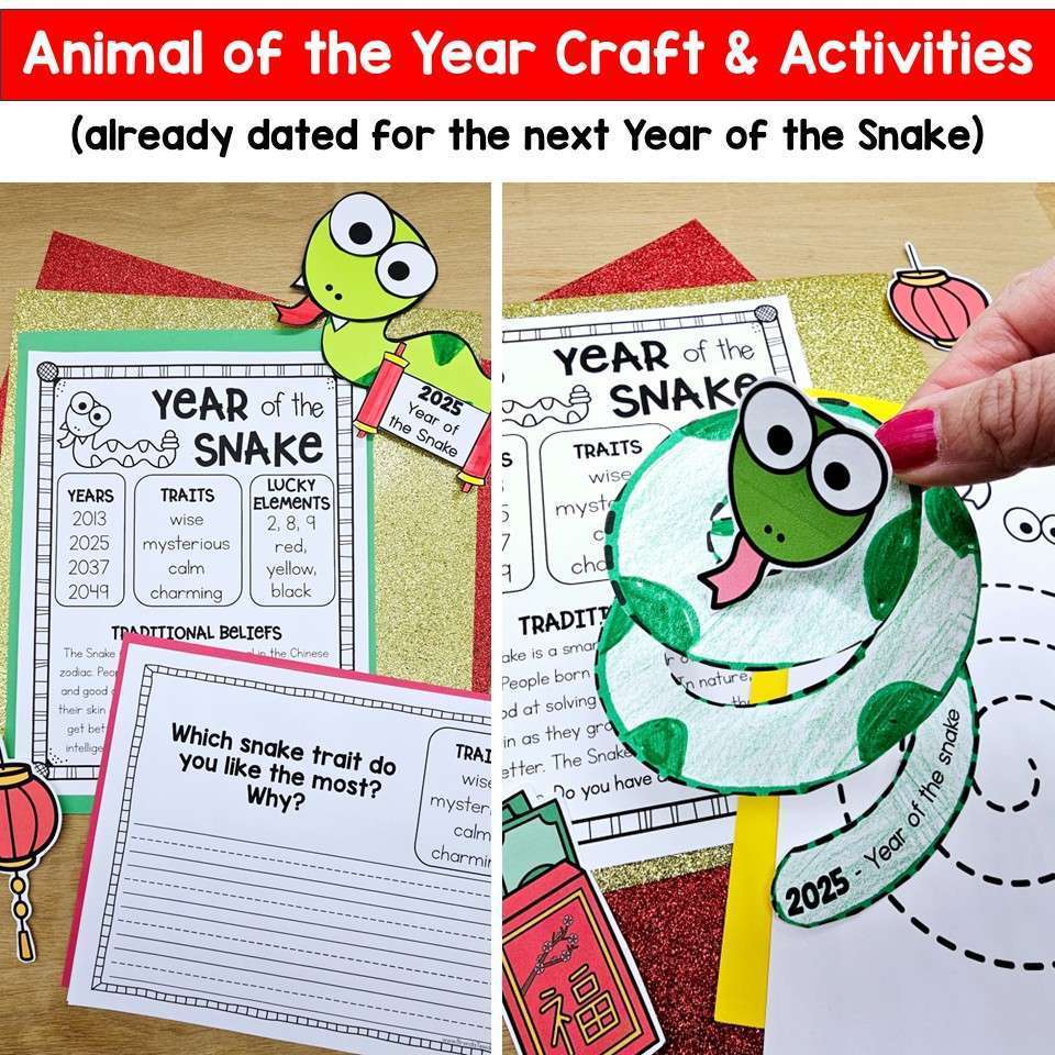 Lunar New Year 2026 Chinese New Year of the Horse Lantern Craft Writing Activity - Image 15