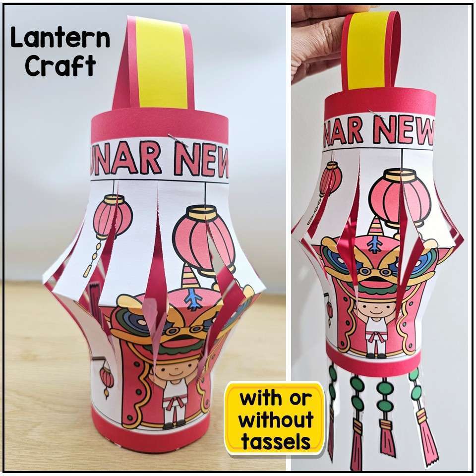 Lunar New Year 2026 Chinese New Year of the Horse Lantern Craft Writing Activity - Image 25