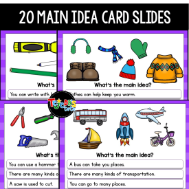 Main Idea and Details: DIGITAL + PRINTABLE Bundle - Tejeda's Tots