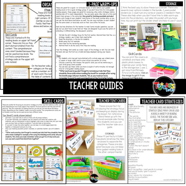 Guided Reading Skill Warm-ups Bundle : Phonics Fluency and Reading Comprehension