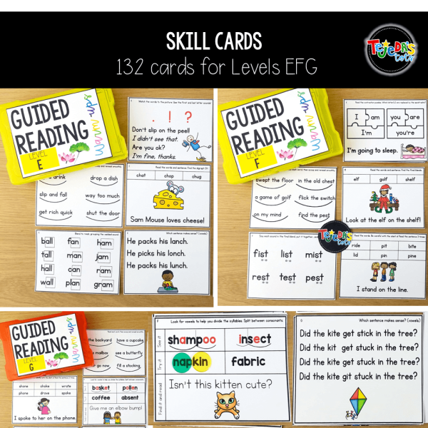 Guided Reading Skill Warm-ups Bundle : Phonics Fluency and Reading Comprehension