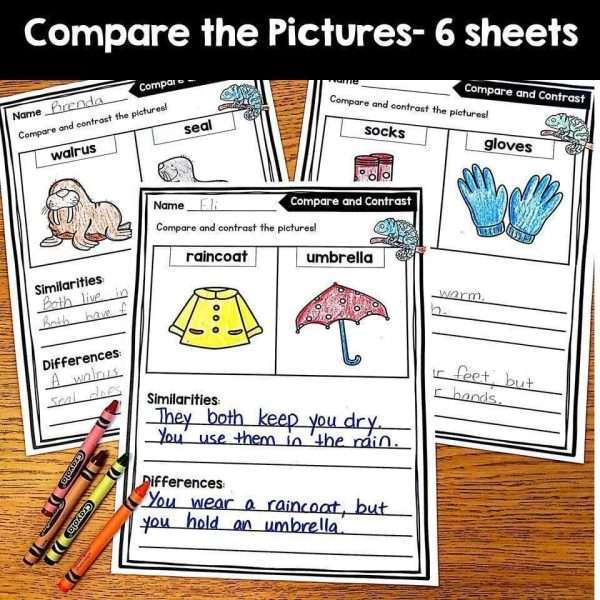 Compare and Contrast Reading Passages and Questions