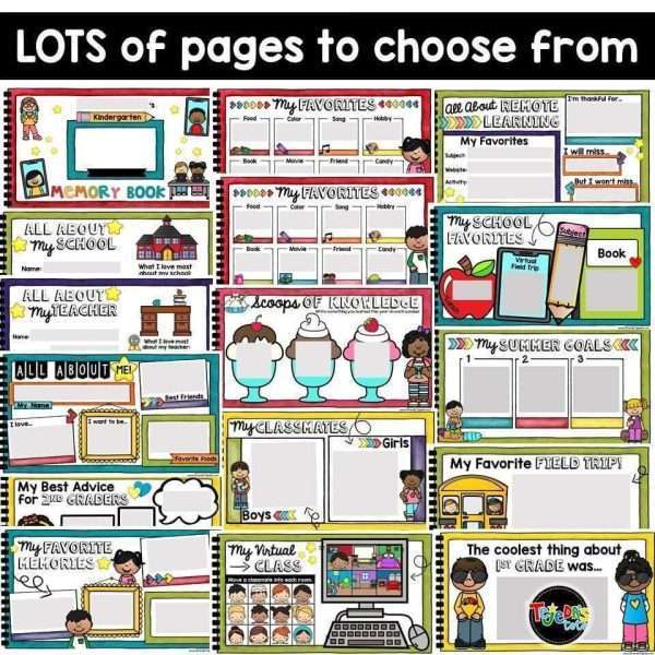 End of Year Memory Book: Grades 2-3