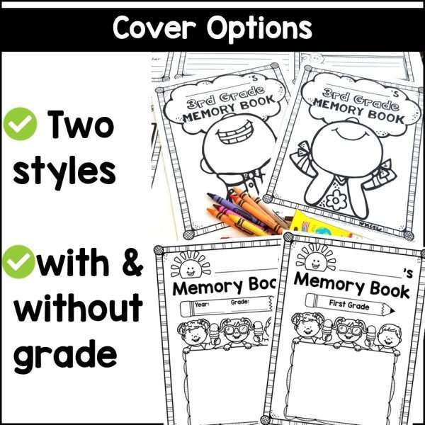 End of Year Memory Book Scrapbook Kindergarten Graduation Craft First Grade