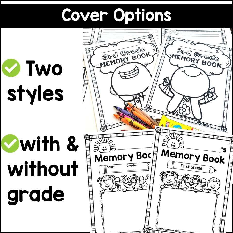 End of Year Memory Book Scrapbook Kindergarten Graduation Craft First Grade - Image 5