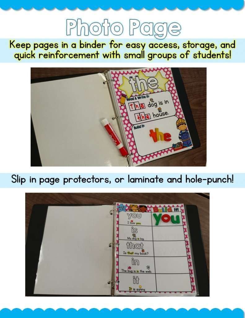 Sight Words Activity Mats