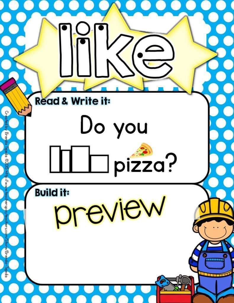 Sight Words Activity Mats