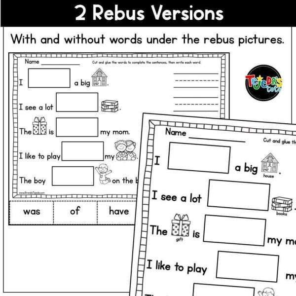 Sight Word Cloze Sheets: Fry Words 1-100