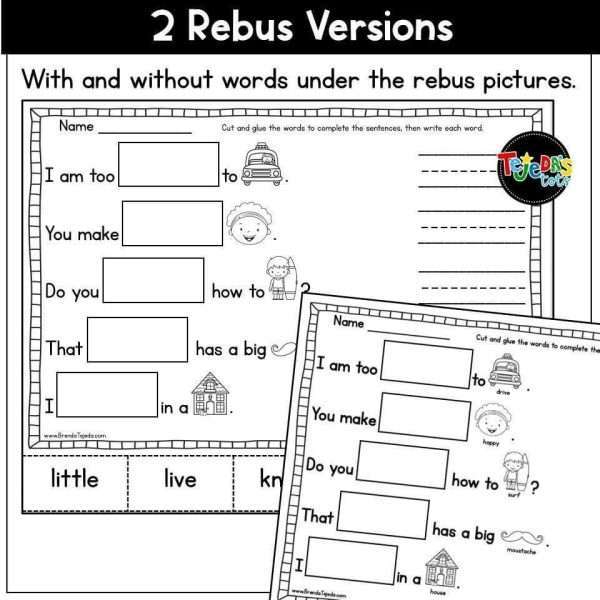 Sight Word Cloze Sheets Set 2: Fry Words 101-200