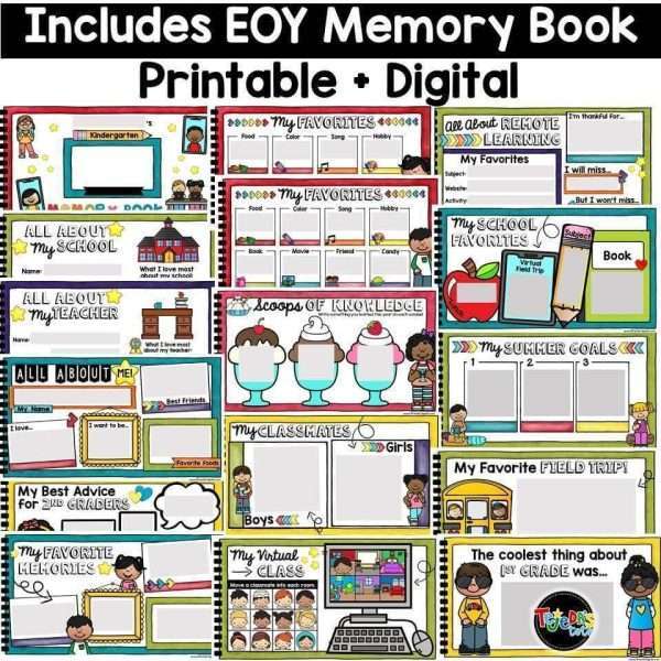 YEAR-long Scrapbook with End-of-Year Memory Book