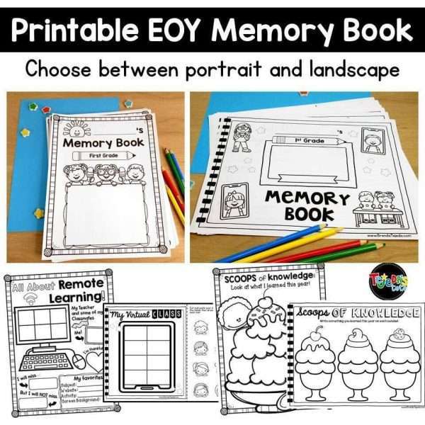 YEAR-long Scrapbook with End-of-Year Memory Book