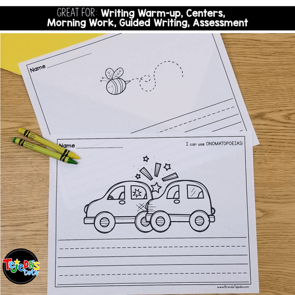 Adding Onomatopoeias: Writing with Sound Words