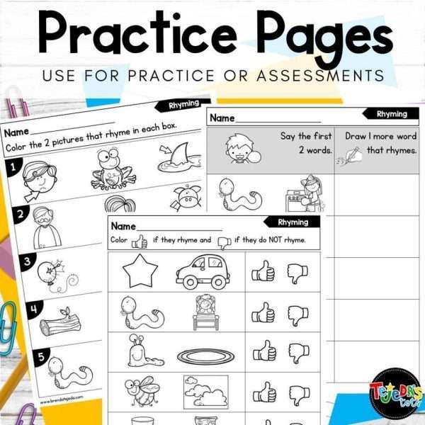 Phonological Awareness Bundle: Warm-ups, Task Cards, Practice Pages