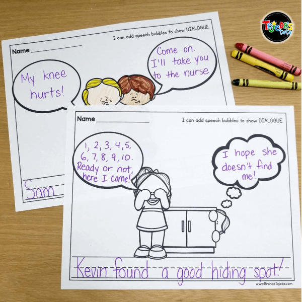 Adding Dialogue with Speech Bubbles
