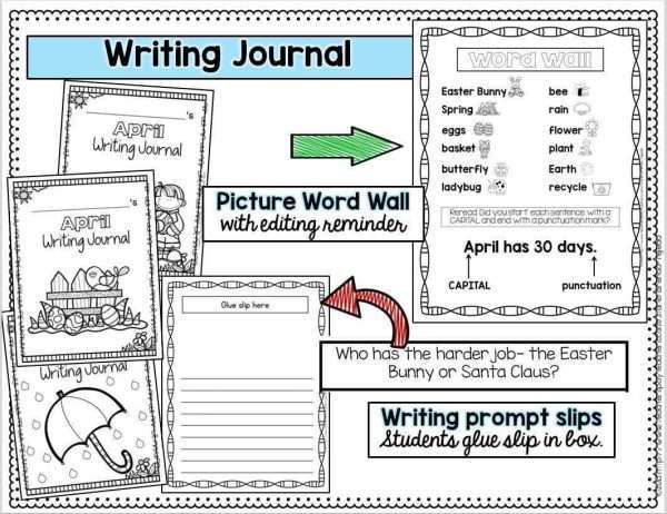 April Writing: Prompts & Journal