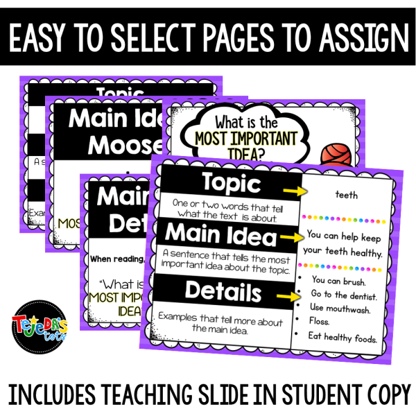 DIGITAL: Main Idea and Supporting Details