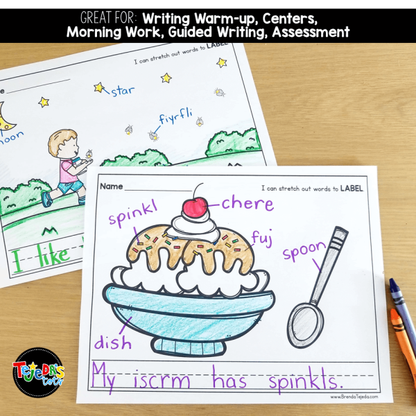 Labeling for Emergent Writers: Summer