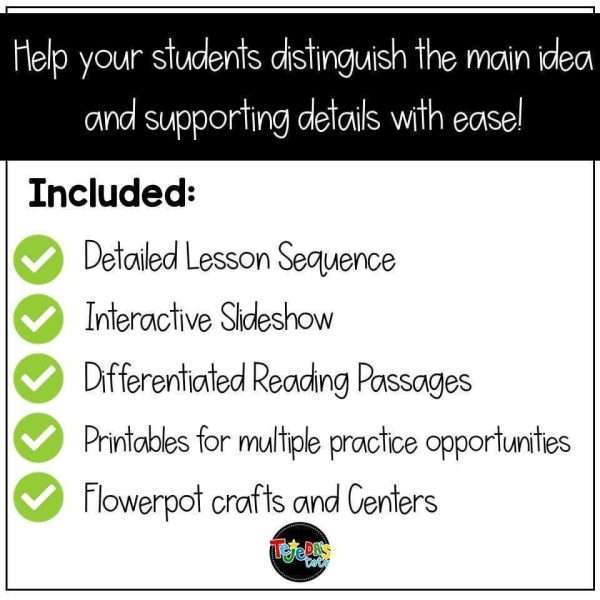 Main Idea and Supporting Details