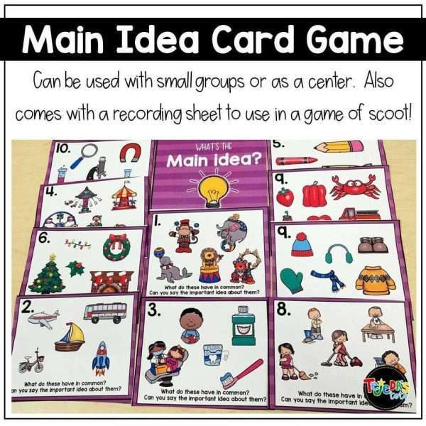 Main Idea and Supporting Details
