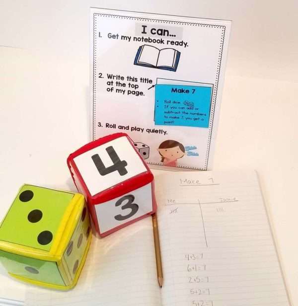 Pocket Dice Cards: Math