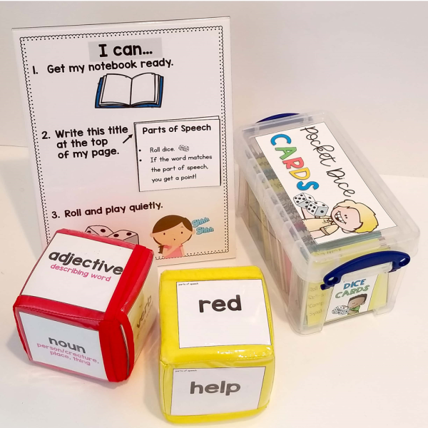 Pocket Dice Cards: Writing