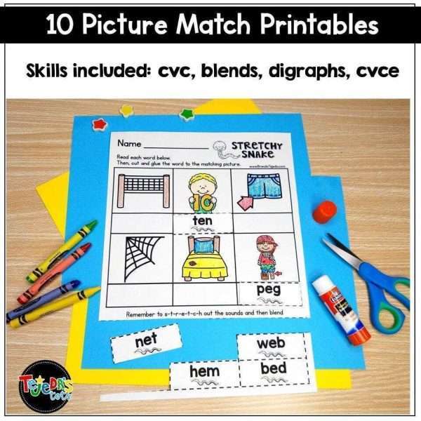 Reading Strategy: Stretchy Snake- PPT, centers, lesson plans & more!