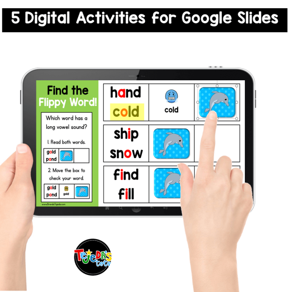 Flippy Dolphin Reading Strategy: Lesson Plan, Center, PowerPoint: CC Aligned!