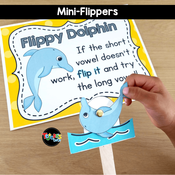 Flippy Dolphin Reading Strategy: Lesson Plan, Center, PowerPoint: CC Aligned!