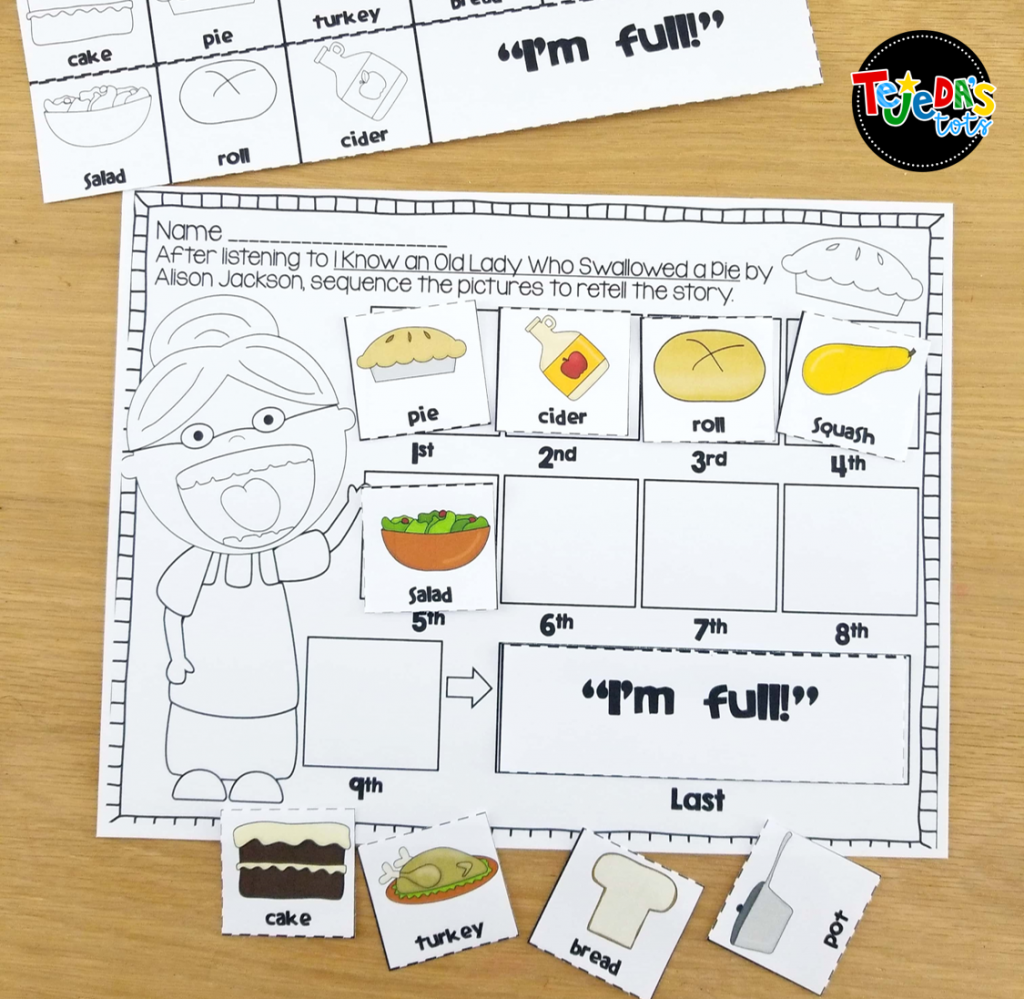 Thanksgiving: Old Lady Who Swallowed a Pie Cross-Curricular Pack
