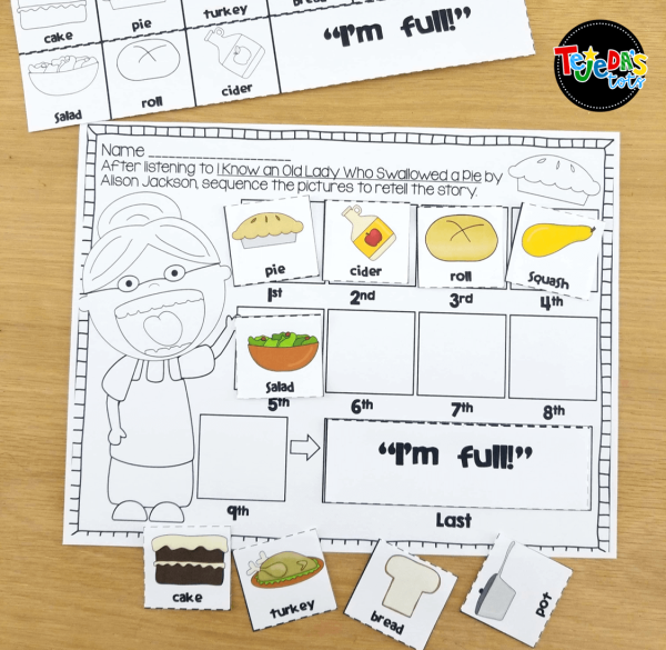 Thanksgiving: Old Lady Who Swallowed a Pie Cross-Curricular Pack
