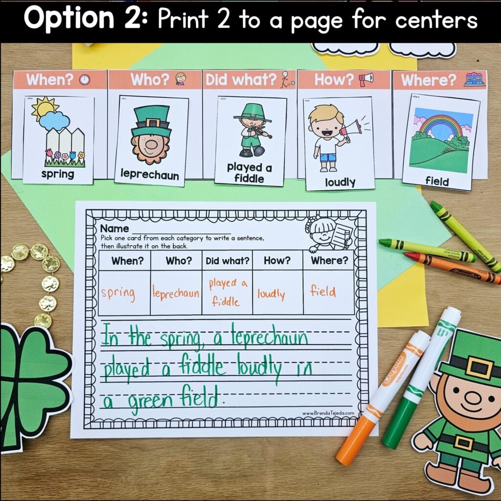 Sentence Writing - Sentence Building Center