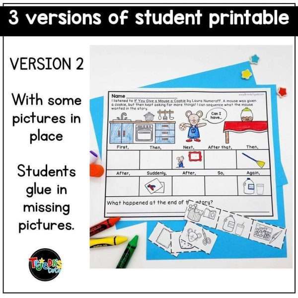 Sequencing and Story Retell Laura Numeroff Books