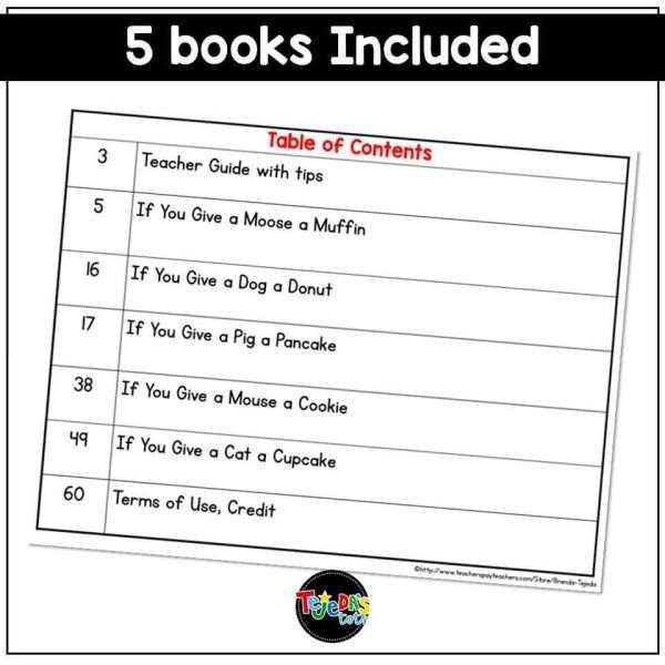 Sequencing and Story Retell Laura Numeroff Books