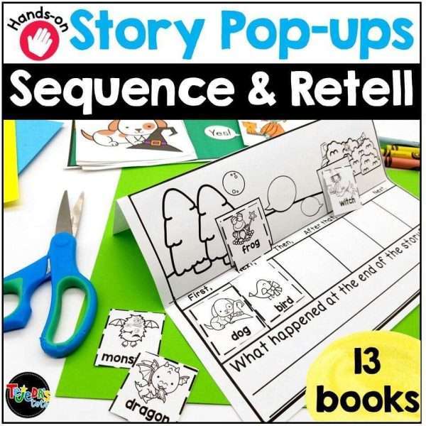 Sequencing and Story Retell Pop-ups and Pocket Chart Cards BUNDLE