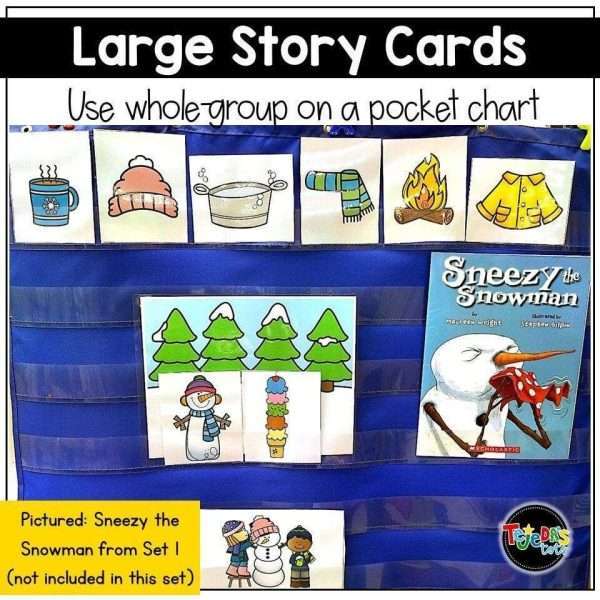 Sequencing and Story Retell Pop-ups and Pocket Chart Cards SET 2