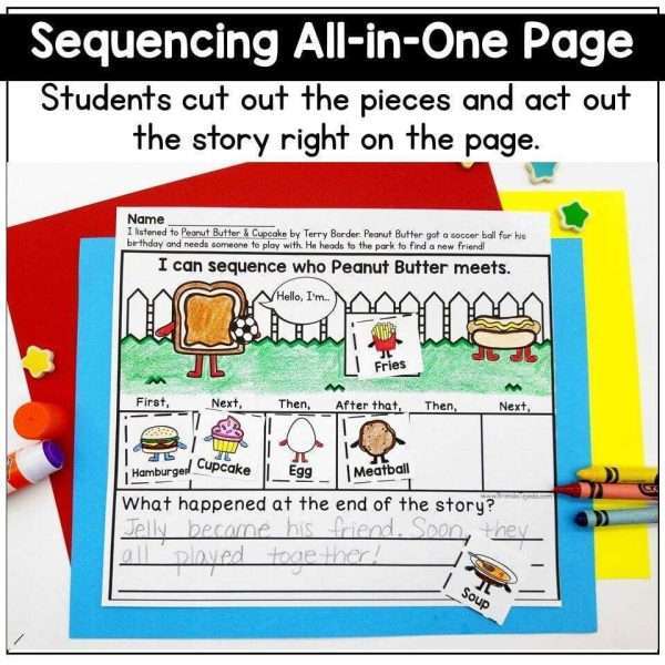 Sequencing and Story Retell Pop-ups and Pocket Chart Cards BUNDLE