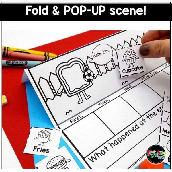 Sequencing and Story Retell Pop-ups and Pocket Chart Cards SET 2