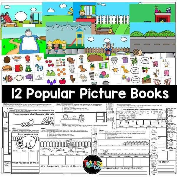 Sequencing and Story Retell Pop-ups and Pocket Chart Cards SET 2