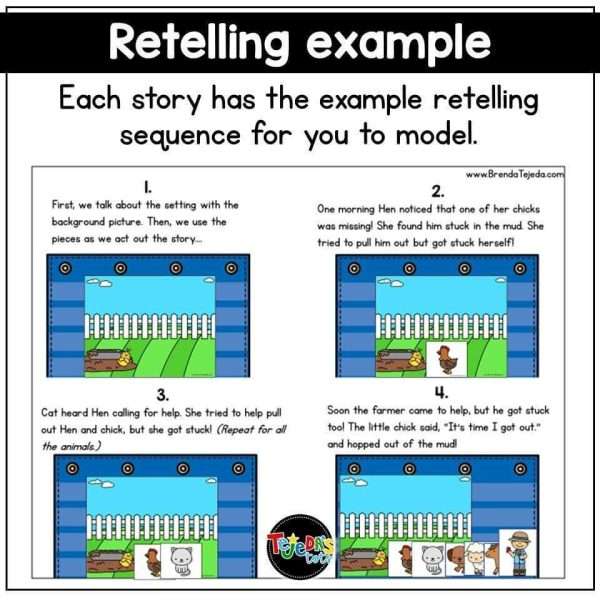 Sequencing and Story Retell Pop-ups and Pocket Chart Cards SET 2