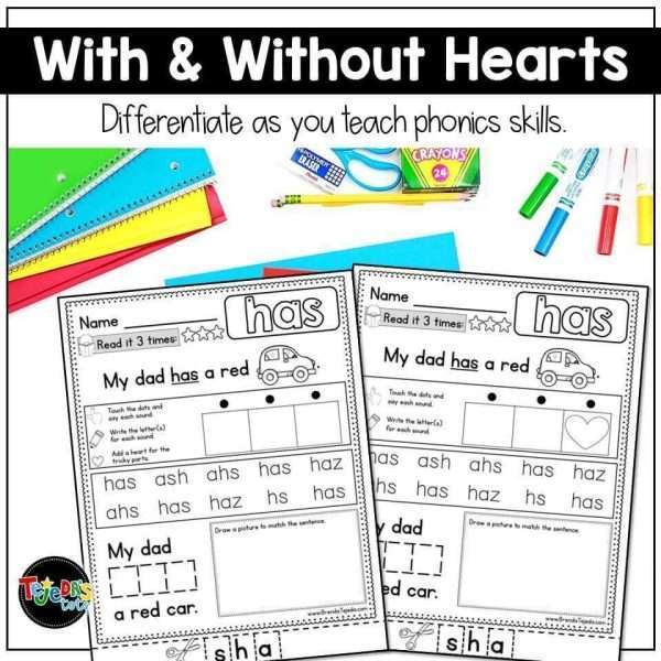 Word Mapping Sight Word Practice Pages