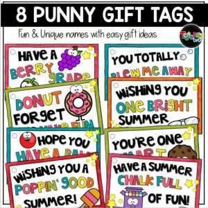 End of the Year Student Gift Tags and Summer Activity Books - Tejeda's Tots