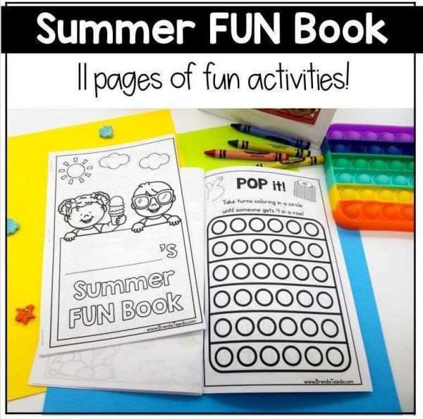 End of the Year Student Gift Tags and Summer Activity Books