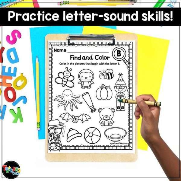 Alphabet Games: Find and Color Printables