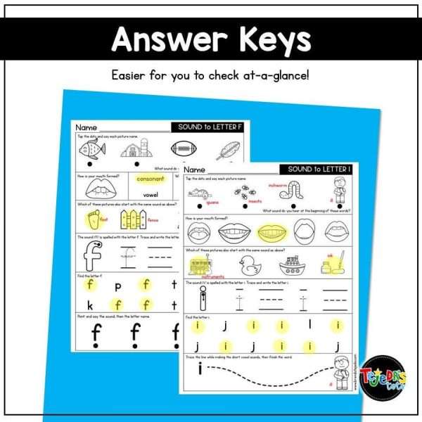 Alphabet Practice Pages - Science of Reading - Sounds to Letters