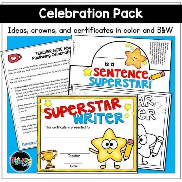 Kindergarten Writing Unit 2 - Sentences
