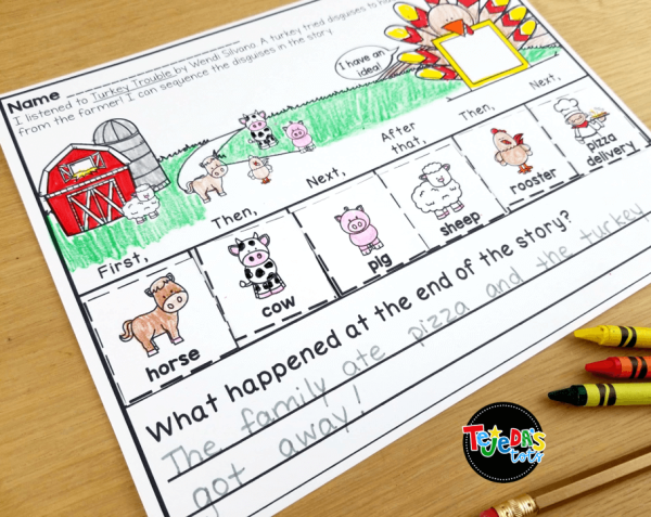 Turkey Trouble: Retelling and Sequencing Activities mini-pack