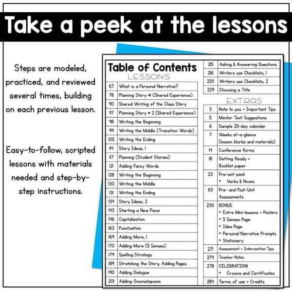 Kindergarten Writing Unit 3 - Personal Narratives