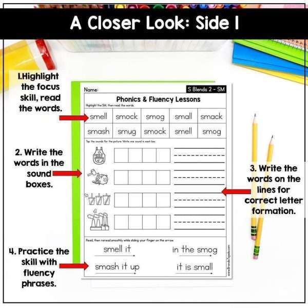 Decodable Passages: Phonics and Fluency Lessons BLENDS Science of ...